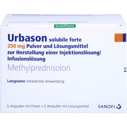 URBASON SOLUBILE FORTE 250mg, 5 Stk., Eurimpharm Arzneimittel GmbH URBASON SOLUBILE FORTE 250mg, 5 Stk., Eurimpharm Arzneimittel GmbH