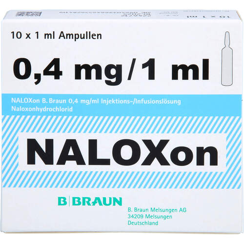 Naloxon B.Braun 0.4mg/ml, 10X1 ML, B. Braun Melsungen AG