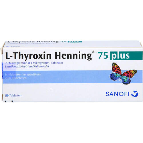 L-Thyroxin 75 Henning Tabl. plus, 50 Stk., Sanofi-Aventis Deutschland GmbH