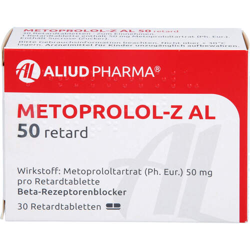 Metoprolol-Z AL 50 retard, 30 ST, Aliud Pharma GmbH