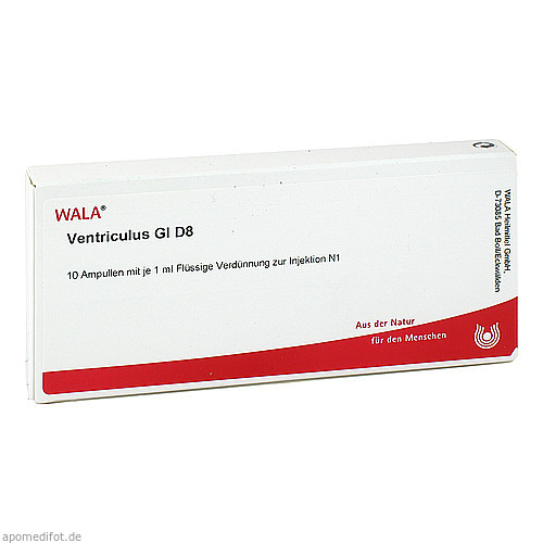 VENTRICULUS GL D 8, 10X1 ML, Wala Heilmittel GmbH