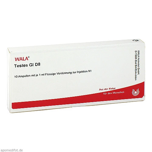TESTES GL D 8 Ampullen, 10x1 ml, WALA Heilmittel GmbH