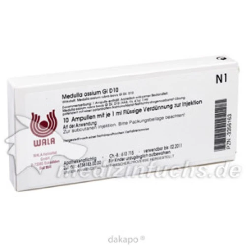 MEDULLA OSSIUM GL D10, 10x1 ml, Wala Heilmittel GmbH