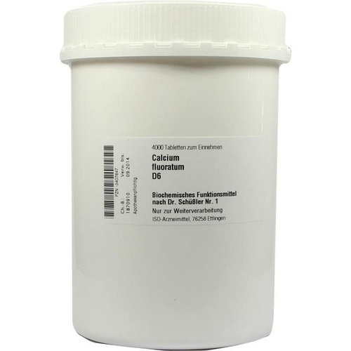 BIOCHEMIE 1 Calcium fluoratum D 6 Tabl.Bulkware, 4000 Stk., ISO-Arzneimittel GmbH & Co. KG