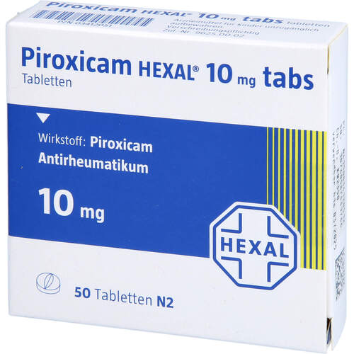 Piroxicam HEXAL 10mg tabs, 50 Stk., HEXAL AG