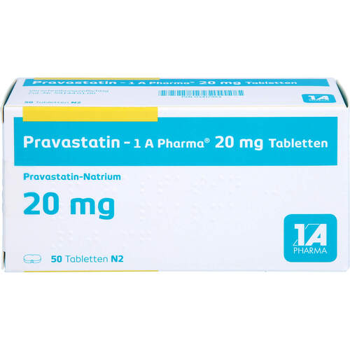 Pravastatin - 1A Pharma 20mg Tabletten, 50 ST, 1 A Pharma GmbH