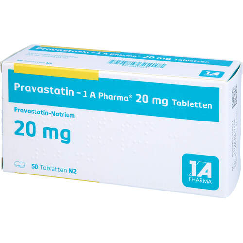 Pravastatin - 1A Pharma 20mg Tabletten, 50 ST, 1 A Pharma GmbH