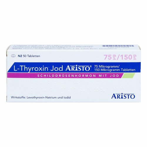 L-Thyroxin Jod Aristo 75ug/150ug Tabletten, 50 Stk., Aristo Pharma GmbH