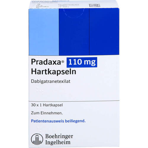 Pradaxa 110 mg Hartkapseln, 30 ST, Boehringer Ingelheim Pharma GmbH & Co. KG