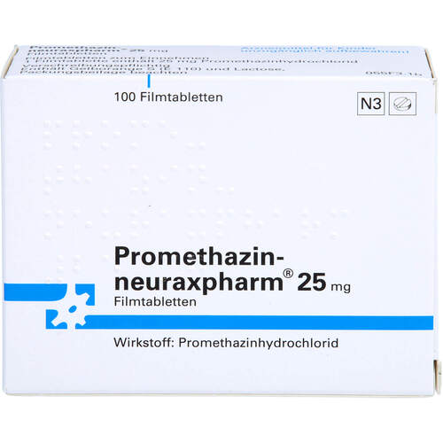 Promethazin neuraxpharm 25mg, 100 st, neuraxpharm Arzneimittel GmbH