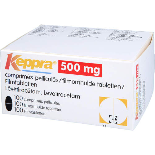 Keppra 500mg Filmtabletten, 100 Stk., Docpharm GmbH