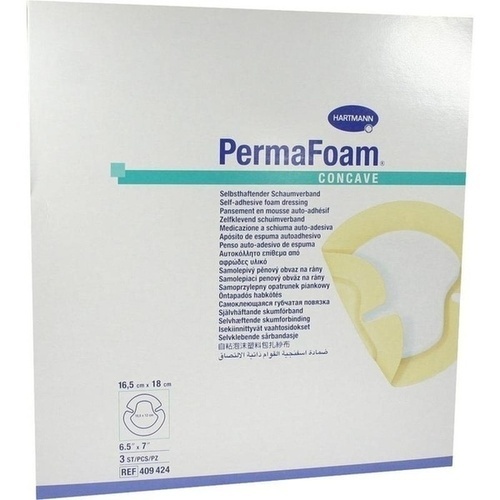 PERMAFOAM Concave Schaumverband 16,5x18 cm, 3 Stk., PAUL HARTMANN AG