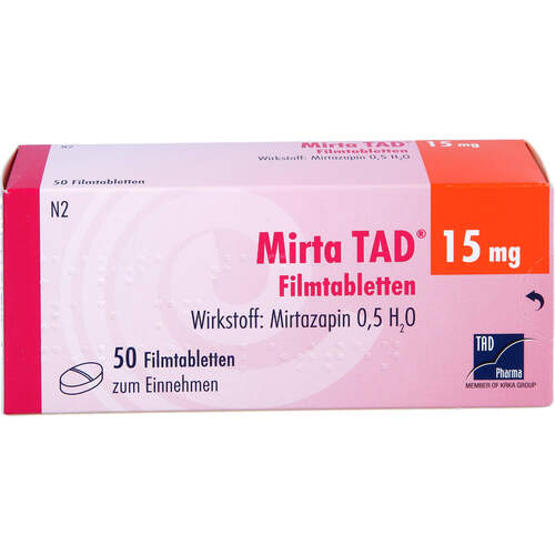 Mirta TAD 15mg Filmtabletten, 50 Stk., TAD Pharma GmbH