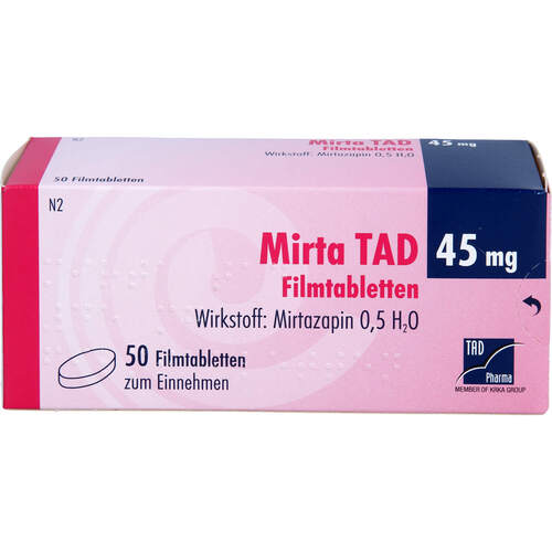 Mirta TAD 45mg Filmtabletten, 50 Stk., TAD Pharma GmbH