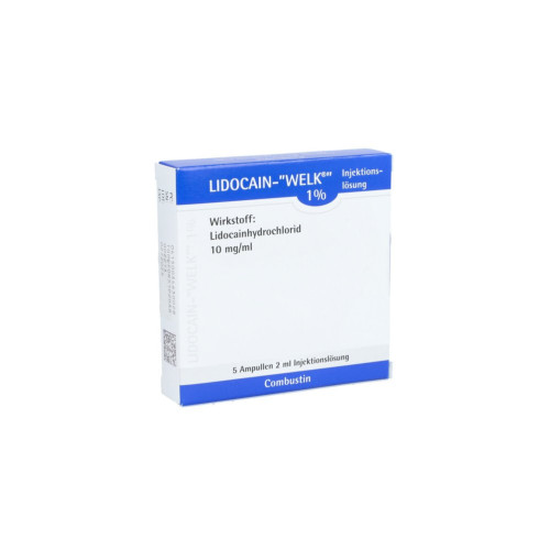 LIDOCAIN WELK 1% Ampulle, 5x2 ml, COMBUSTIN Pharmazeutische Präparate GmbH