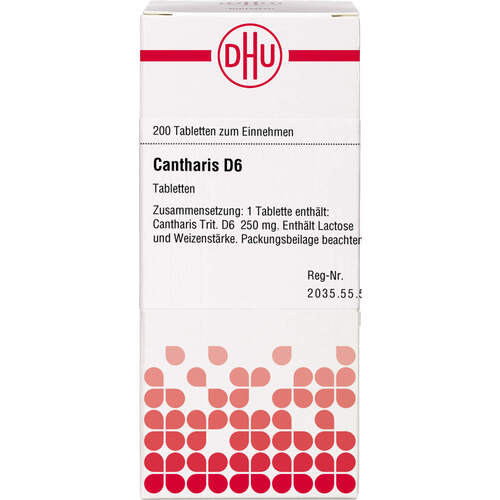 CANTHARIS D 6 Tabletten, 200 Stk., DHU-Arzneimittel GmbH & Co. KG