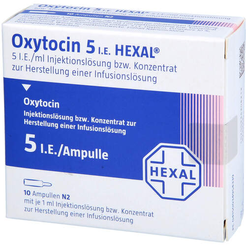 OXYTOCIN 5 HEXAL, 10X1 ML, HEXAL AG