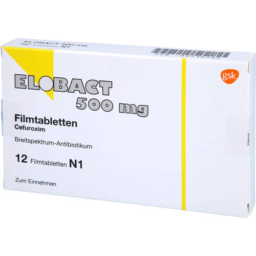 ELOBACT 500 mg Filmtabletten, 12 Stk., Hexal AG