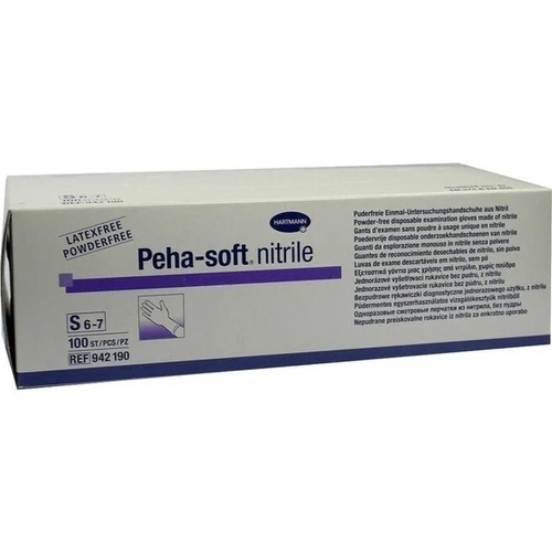 Peha-soft nitrile Untersuch.handsch. S unst.pudfr., 100 ST, Paul Hartmann AG