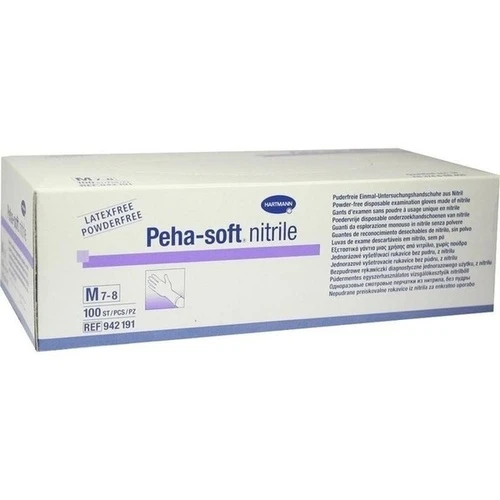 Peha-soft nitrile Untersuch.handsch. M unst.pudfr., 100 Stk., Paul Hartmann AG