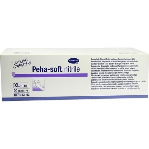 Peha-soft nitrile Untersuch.handsch. XL unst.pudfr, 90 Stk., Paul Hartmann AG