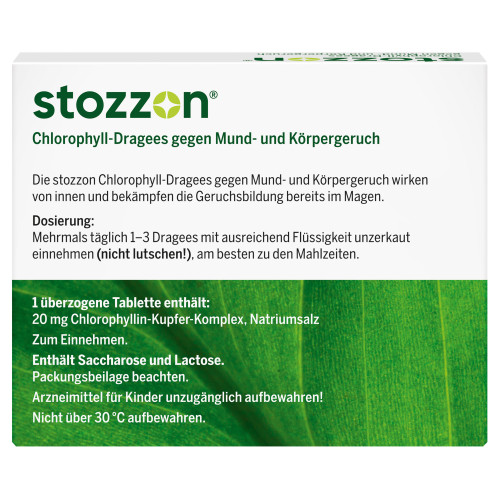 STOZZON CHLOROPHYLL, 40 Stk., Queisser Pharma GmbH & Co. KG