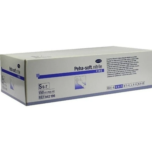 Peha-soft nitrile fino Unters.Handsch.S unst.pfr., 150 ST, Paul Hartmann AG