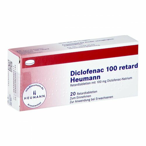DICLOFENAC 100 RETARD HEUMANN, 20 Stk., Heumann Pharma GmbH & Co. Generica KG