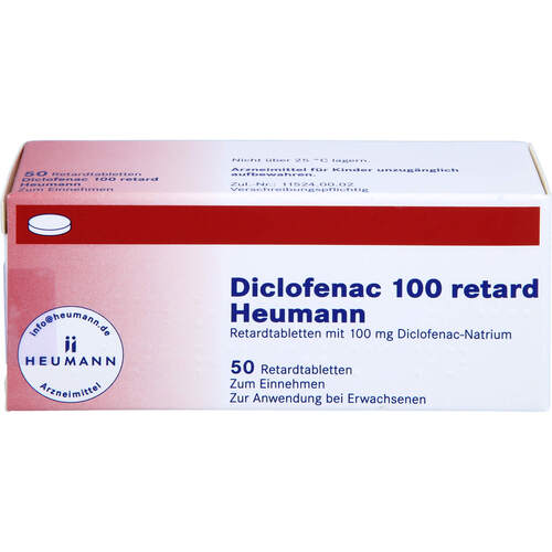 DICLOFENAC 100 RETARD HEUMANN, 50 ST, Heumann Pharma GmbH & Co. Generica KG