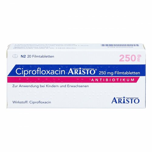 Ciprofloxacin Aristo 250mg, 20 ST, Aristo Pharma GmbH