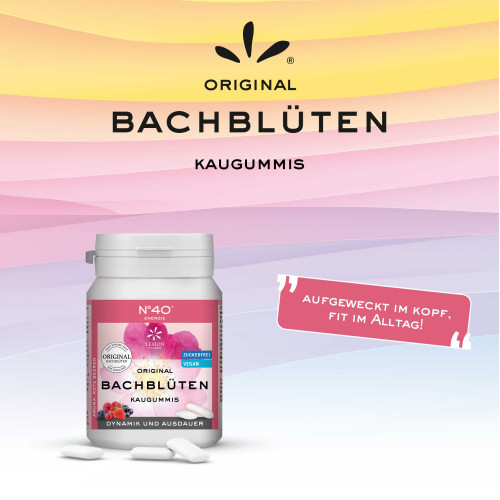 ENERGIE Kaugummi nach Dr. Bach, 40 Stk., Hager Pharma GmbH