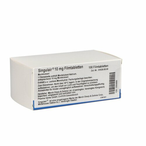 Singulair 10mg, 100 ST, Pharma Gerke Arzneimittelvertriebs GmbH