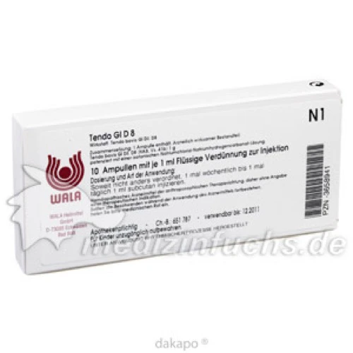 TENDO GL D 8, 10x1 ml, Wala Heilmittel GmbH