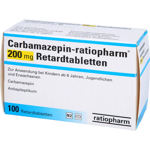 Carbamazepin-ratiopharm 200 mg Retardtabletten, 100 Stk., ratiopharm GmbH