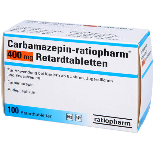 Carbamazepin-ratiopharm 400 mg Retardtabletten, 100 ST, ratiopharm GmbH