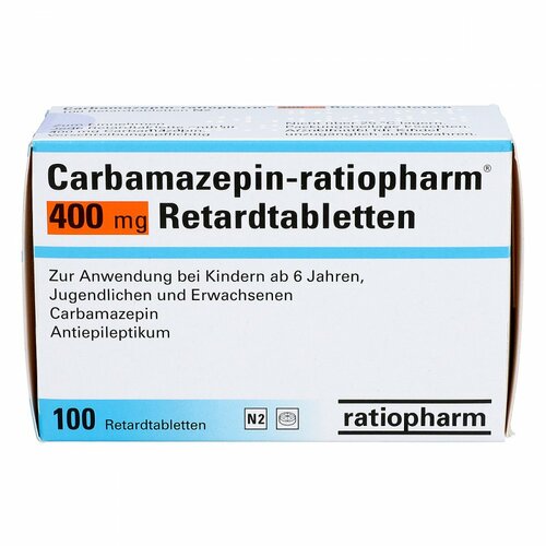 Carbamazepin-ratiopharm 400 mg Retardtabletten, 100 Stk., ratiopharm GmbH