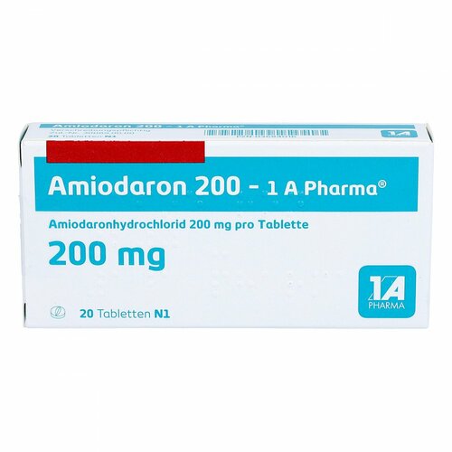 Amiodaron 200 - 1A Pharma, 20 Stk., 1 A Pharma GmbH