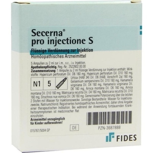 SECERNA pro injectione S Ampullen, 5x2 ml, Biologische Heilmittel Heel GmbH