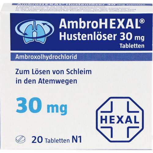 AMBROHEXAL Hustenl&ouml;ser 30 mg Tabletten, 20 Stk., Hexal AG