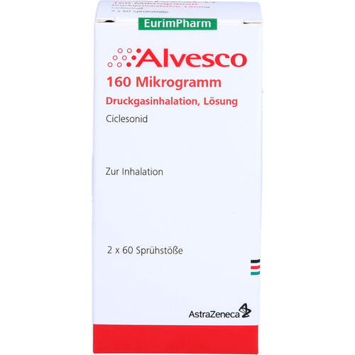 ALVESCO 160 ug 2x60 Huebe Dos.-Aerosol, 2 ST, Eurimpharm Arzneimittel GmbH