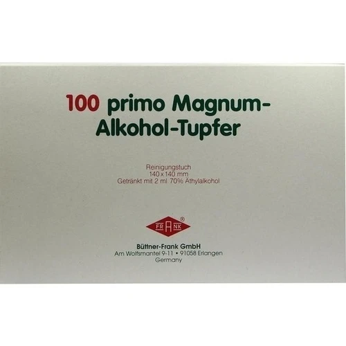 ALKOHOLTUPF PRIMO MAGNUM, 100 Stk., B&uuml;ttner-Frank GmbH