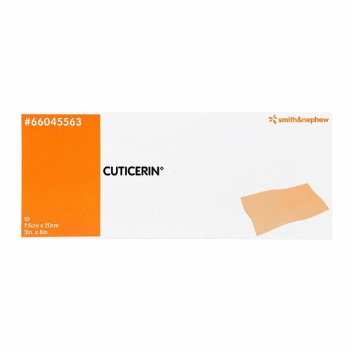Cuticerin 7.5x20cm Gaze m. Salbenbeschichtung, 10 Stk., Smith & Nephew GmbH