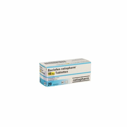 Baclofen-ratiopharm 10mg Tabletten, 20 Stk., ratiopharm GmbH