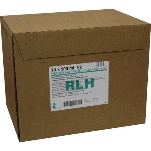 RINGER LACTAT LOESUNG PE-Flasche, 10x500 ml, Burg Pharma GmbH