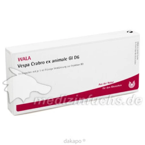 VESPA CRABRO EX ANI GL D 6, 10x1 ml, Wala Heilmittel GmbH