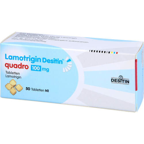 Lamotrigin Desitin quadro 100mg, 50 ST, Desitin Arzneimittel GmbH