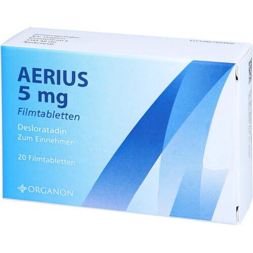 AERIUS 5mg Filmtabletten, 20 ST, Orifarm GmbH