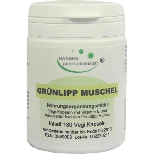 Gr&uuml;nlipp Muschelextrakt Vegi Kapseln, 180 Stk., G & M Naturwaren Import GmbH & Co. KG