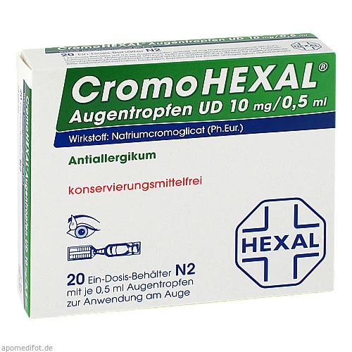 CROMOHEXAL UD EDP 0,5 ml Augentropfen, 20 Stk., Hexal AG