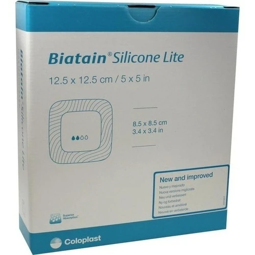 Biatain Silicone Lite Schaumverband 12.5x12.5cm, 10 Stk., Coloplast GmbH